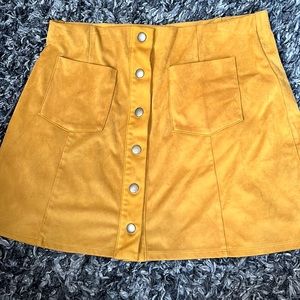 mustard skirt